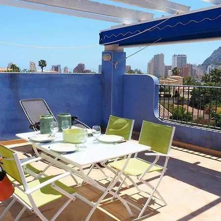 Apartamento Con Vistas Al Mar Piscina Gran Terraza Aa Wifi Y Barbacoa * Calpe
